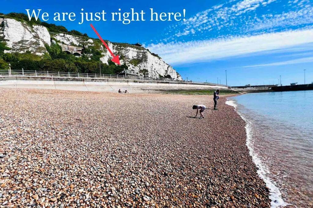 Flat 4 Marine Parade House, 1 East Cliff- Next To Dover Port, White Cliffs, Beach, Castle Экстерьер фото